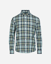 Camisa Sport Panama a Cuadros Olivo