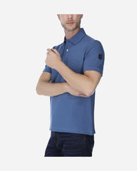 Polo Jersey Cuello Camisero Azul Claro