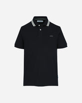 Polo Pique Liso Manga Corta Negro