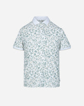 Polo Pique Estampado Olivo