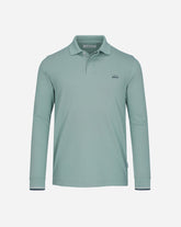 Polo Pique Liso Manga Larga Verde Claro