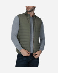 Chaleco Capitonado Reversible Olivo
