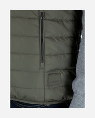 Chaleco Capitonado Reversible Olivo