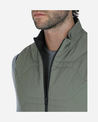 Chaleco Capitonado con Termosellado Olivo