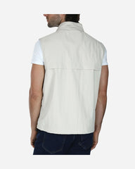 Chaleco Con Bolsas Beige