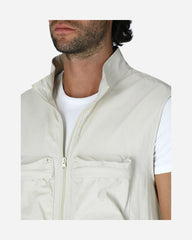 Chaleco Con Bolsas Beige