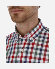 Camisa Casual de Cuadros Gingham Roja