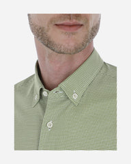 Camisa Casual Oxford Microdiseño Verde Claro