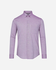 Camisa Casual Algodón Oxford Lisa Violeta