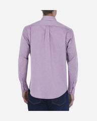 Camisa Casual Algodón Oxford Lisa Violeta