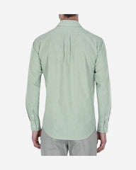 Camisa Casual Popelina Rayas Verde