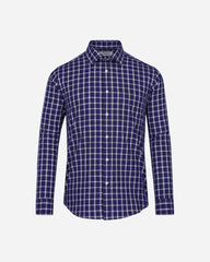 Camisa Casual Marino a Cuadros