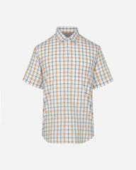 Camisa Casual Manga Corta Maquinilla Naranja