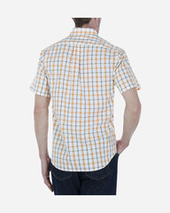 Camisa Casual Manga Corta Maquinilla Naranja