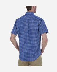 Camisa Casual Slub Graph Azul