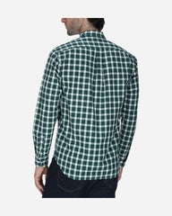 Camisa Casual Popelina Cuadros Marino