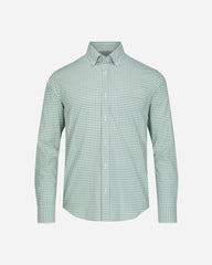 Camisa Sport Popelina a Cuadros Verde Claro