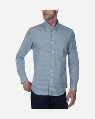 Camisa Sport Popelina a Cuadros Verde Claro