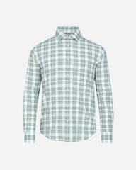 Camisa Sport Panama a Cuadros Olivo