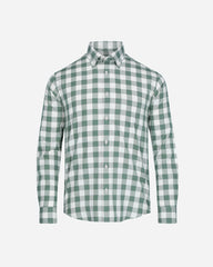 Camisa Sport Panama a Cuadros Olivo