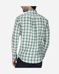 Camisa Sport Panama a Cuadros Olivo