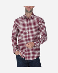 Camisa Sport Tejido Popelina Vino