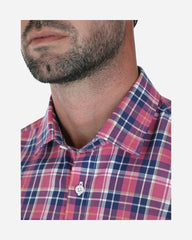 Camisa Sport Panama a Cuadros Rosa Medio