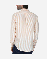 Camisa Sport Efecto Lino Naranja