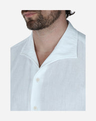 Camisa Sport Regular Fit Blanco Diseño Liso