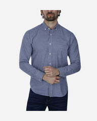 Camisa Sport Maquinilla Marino Diseño de Cuadros