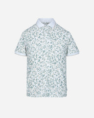 Polo Pique Estampado Olivo