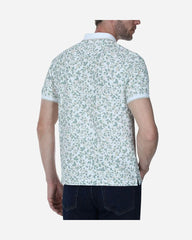 Polo Pique Estampado Olivo