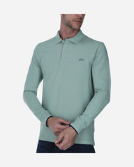 Polo Pique Liso Manga Larga Verde Claro