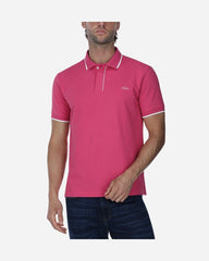 Polo Pique Liso Rosa Medio