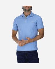 Polo Pique Lisa Azul Grisáceo