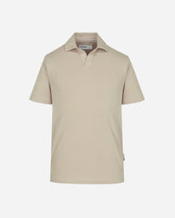 Polo En Tejido Pique Color Beige