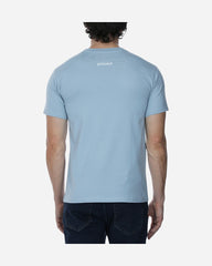 Playera T-shirt Tejido Jersey Azul Claro Print Frontal